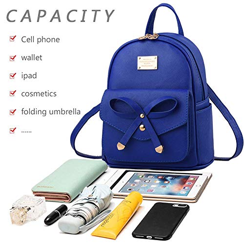 royal blue backpack purse