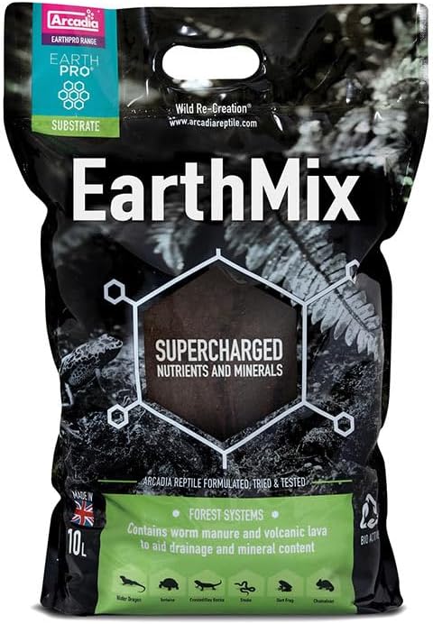 Arcadia Earth Mix Substrate 10 Litres Bio-active Vivarium Soil