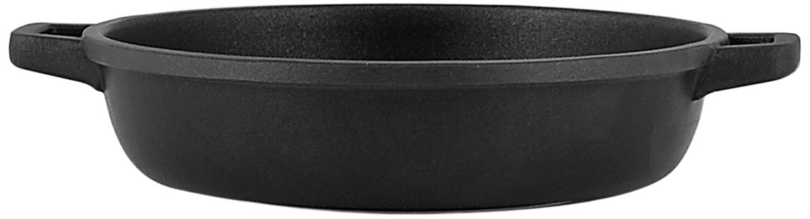 Home Granchef Non-Stick Pan with 2 Handles, Round, Die-Cast Aluminium, 22 cm, Black