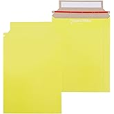 Paperboard Mailers 6x8" - Yellow Paper Mailers - 25 Pack - Cardstock Envelopes - Paper Mailing Envelopes - Cardboard Envelope Mailers - Cardboard Envelopes - Cardboard Mailers
