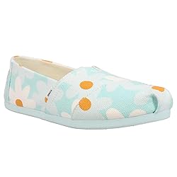 TOMS Womens Alpargata Floral Slip On Flats Casual