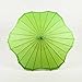 Quasimoon PaperLanternStore.com 32 Inch Grass Green Paper Parasol Umbrella, Scallop Shaped