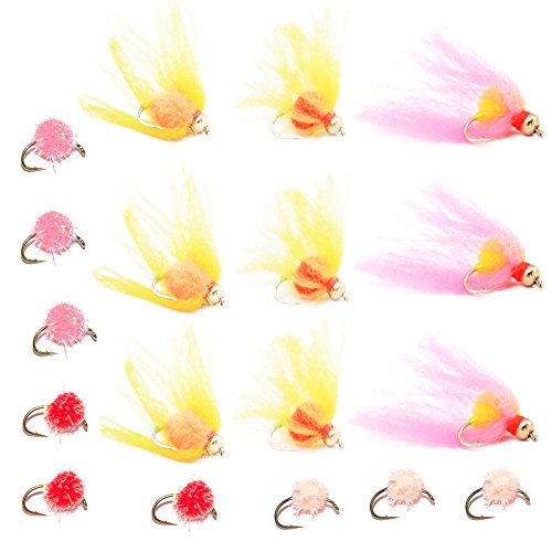 Buy Trout Fly Assortment Veiled Bead Head Egg and Sparkle Eggs Fly