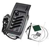 Domybest Acoustic Guitar EQ-7545R 4-Band EQ Equalizer Piezo Pickup Tuner Amplifier