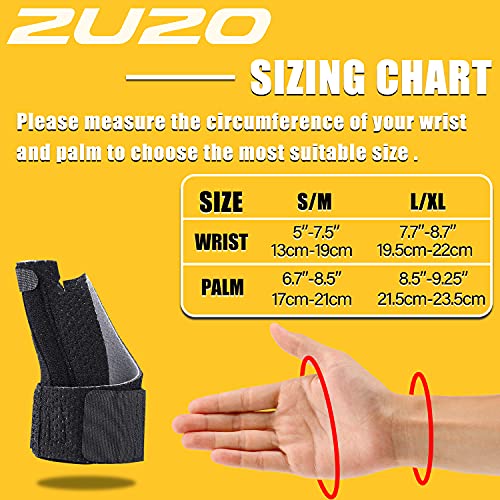 Compression Reversible Thumb & Wrist Stabilizer Splint(Improved Version) for BlackBerry Thumb, Finger, Pain Relief, Arthritis, Tendonitis, Sprained, Carpal Tunnel, Stable, S-M