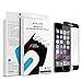 iPhone 6 Screen Protector: Stalion® Shield Tempered Liquid Glass Shatterproof Full Screen Frame Edge to Edge Armor Guard (Black)[Retail Packaging](1Pack)