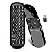Air Remote Mouse,Backlit Mini Wireless Keyboard with Touchpad,Lihetun IR Learning 2.4G Gyro USB Remote Control Mini Wireless Keyboard,for Chromebox Android Smart TV Box HTPC Projector PC (057)