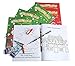 Neliblu Holiday Character Fun Coloring Activity Books Christmas Stocking Stuffers, Chrimstmas Party Supplies, X-mas Activity Books (Pack of 12)