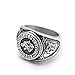 GuoSuang Men 316L Stainless Steel Norse Viking Odin's Wolf Rune Vantage Ring with Gift Bag