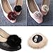 Lychee Fluffy Rose Camellia Shoe Buckle Clips Removale High Heel Accessories Wedding Decor 1 Pc