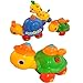 COFFLED 4 Pack Removable Animals Disassembly Toy Giraffe Bunny Turtle Snail Plastic Funny Toys Best Xmas Gifts for Children Various