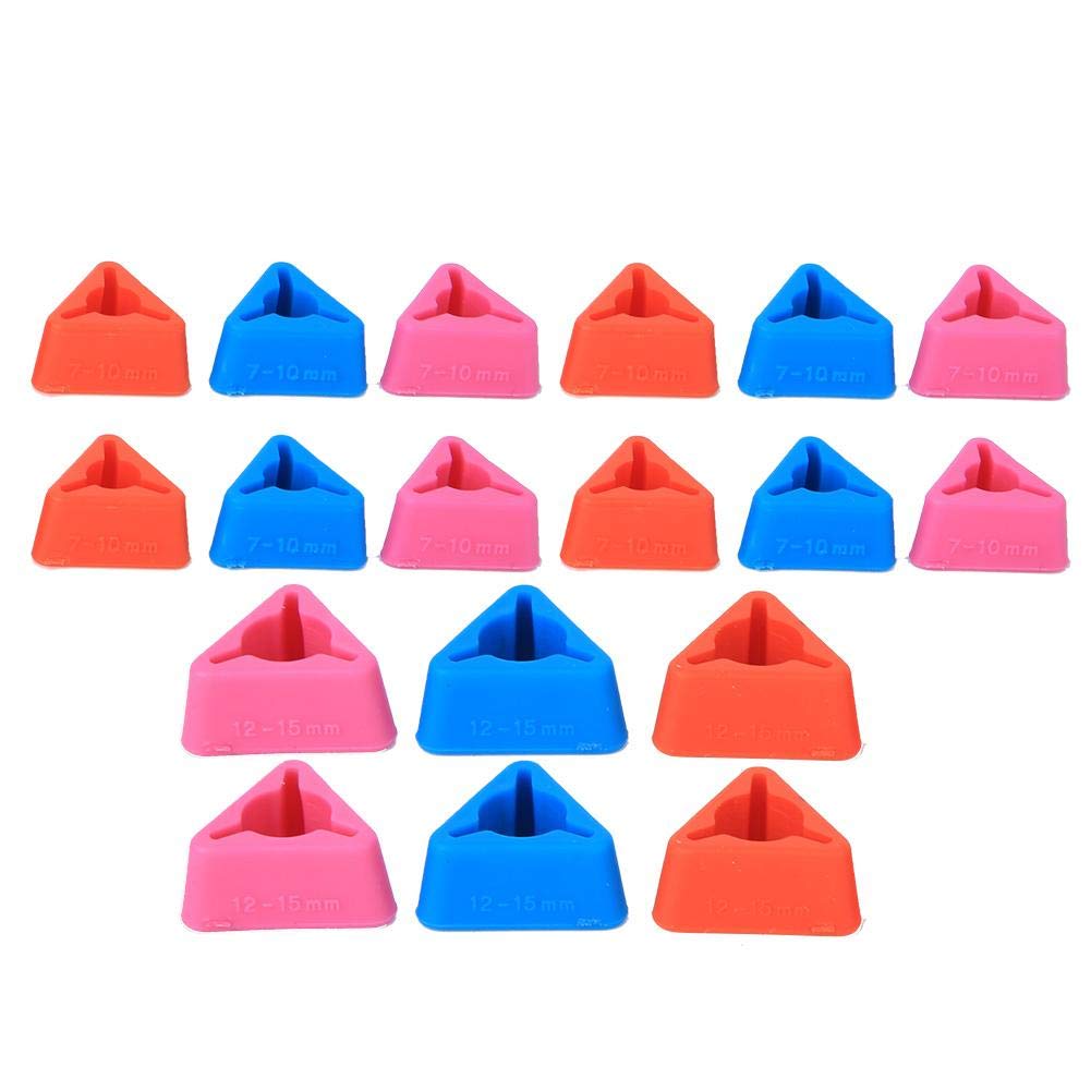 Silicone Crochet Hook Point Protectors and Knitting Needle Tips Caps - Triangular Design for Crochet and Knitting Needle Protection Sewing Accessories