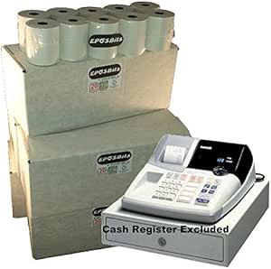 EPOSBITS® Marca 100 rollos – 5 cajas para caja registradora ...