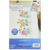 Janlynn Embroidery Kit Rose Garden Pillowcase Pair