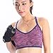 Daxin Women Fitness Yoga Stretch Tank Top Seamless Racerback Padded Sports Bra Red Large