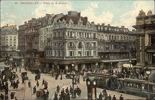 Place De La Bourse Brussels Belgium Original Vintage Postcard At Amazon S Entertainment Collectibles Store