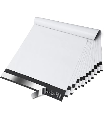 200 Pack 7.5x10.5 Inch White Poly Mailer Envelopes - Shipping Bags For Ecommerce