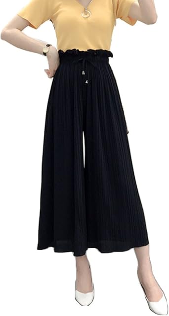 pleated bell bottom trousers