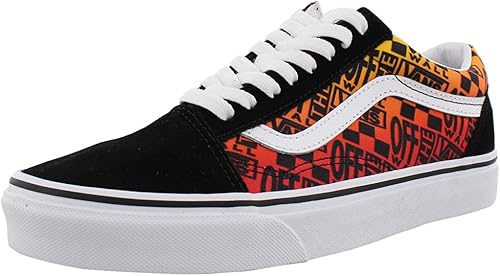 Amazon バンズ スニーカー メンズ オールド スクール Vans Old Skool Logo Flame Black True White シューズ バッグ