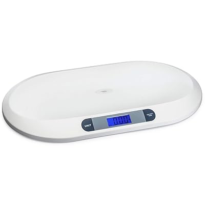 Buy 20kg 44lbs Electronic Digital Baby Weighing Scale Measure Infant Baby Pet Weight Accurately Precision Of 10g Length 55cm Large Lcd Display Weight Measure Tool White Online In Indonesia B07gs21dy3