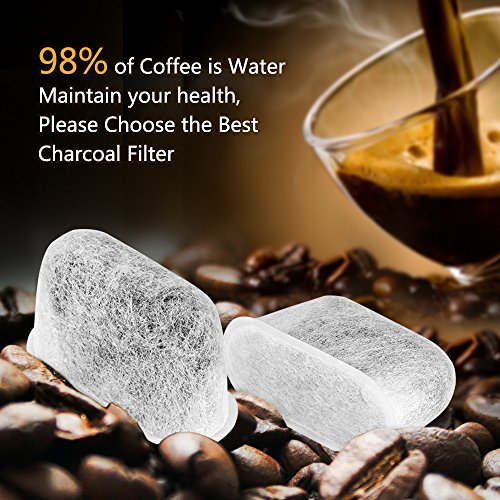 18-Pack of Premium Replacement Cuisinart Charcoal Water Filters - Universal Fit for Cuisinart Coffee Makers Machines (18-Pack for Cuisinart)