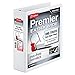 Cardinal Premier Extra-Wide 3-Ring Binder, 2", ONE-Touch Easy Open Locking Slant-D Rings, 565-Sheet Capacity, ClearVue Cover, White (13320) primary