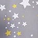 Kachabros Changing Pad Cover Set 2 Pack 100% Cotton Fits Standard Contoured Changing Table Pads Cover for Baby Boys or Girls Gray Elephant and Yellow Stars