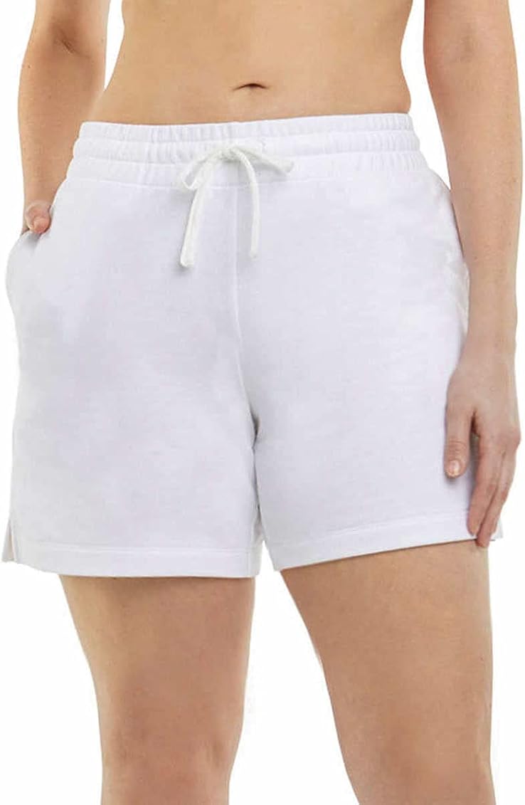 Danskin Womens 2-Pack Soft Active Short (Neptune Blue Tie Dye/Bright White,  X-Small) at Amazon Women's Clothing store
