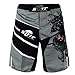 SOTF Men's Gray Sports Pants Tiger Muay Thai Boxing Shorts MMA Shorts (L)