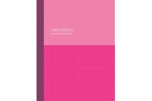 Laboratory Notebook Journal Hot Pink Colorblock: 8.5 x 11 Scientific Grid Squared Paper - Numbered Pages - for Chemistry Rese