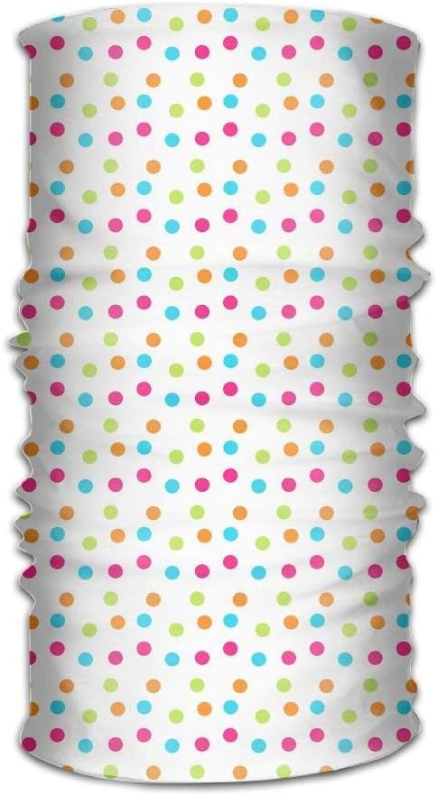 Headbands Headwear Colorful Dots Bandana Sweatband Neck Gaiter Head Wrap Outdoor Mask