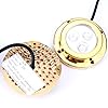 Amarine-made-LED-Underwater-Boat-Surface-Mount-Light-3w-3w-Blue-Bronze-Housing-Waterproof-Ip-68