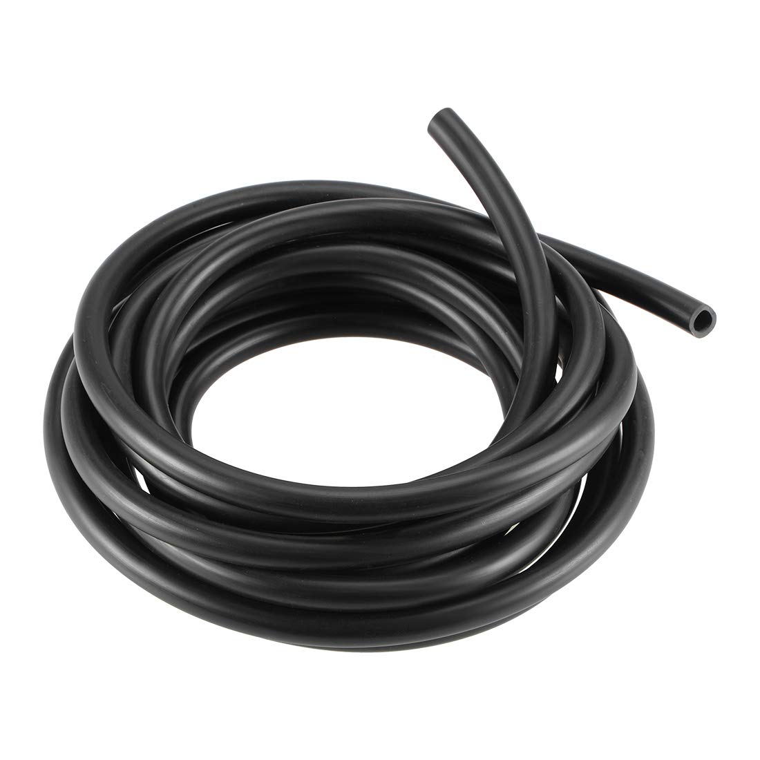 sourcing map Lubricating Oil Hose, 6mm(15/64") ID x 9mm(23/64") OD 13.12Ft/4M Rubber Water Hose Pipe Tubing Black