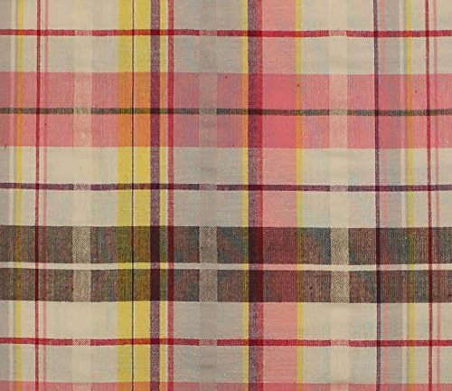 Amazon Com Shadow Cotton Stretch Seersucker Plaid Fabric Seerssucker Plaid Fabric Seersucker Shirting Fabric Mocha Pink