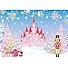 Allenjoy Winter Christmas Royal Pink Castle Bday Backdrop Ballet Girl Princess Happy Birthday Party Xmas Tree Gifts Table Wall Decor Banner Baby Shower Kids 7x5ft Photo Booth Background