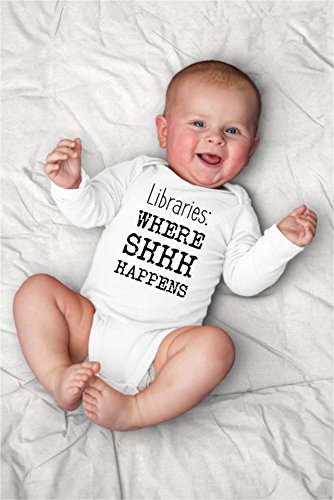 Library Book and Reading a Book or Libraries Lover Baby Bodysuit For Adult Humor