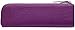 MEKU Pencil Case Genuine Leather Pen Case Stationery Bag Zipper Pouch Pencil Holder with 2 Slots Purple
