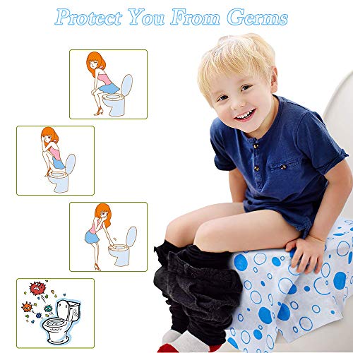 image for wonuu Toilet Seat Covers Disposable, Paper Potty Seat Covers Individua