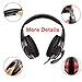 JAMSWALL LED Stereo Gaming Headset, 3.5mm Gaming Headse for PS4, PC, Xbox One Controller, Noise Cancelling Over Ear Headphones with Mic, LED Light, Bass Surround, Soft Memory Earmuffsthumb 4