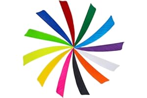 HNZMDY 50 Pcs 4 Inch 5 Inch Archery Arrow Fletching Turkey Feather Fletching Right Wing Left Wing Feather Real Arrow Vanes for Hunting Arrow Accessories DIY Archery
