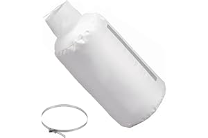 OANYTUN 30 Micron Dust Collector Bag with Clamp, 4'' Universal Vacuum Filter Bag for Table Saw, Planer, Woodworking Tools - Fits DEWALT DW735, DW734, Grizzly, Delta, Shop Fox, Rockler & Most Dust Collectors