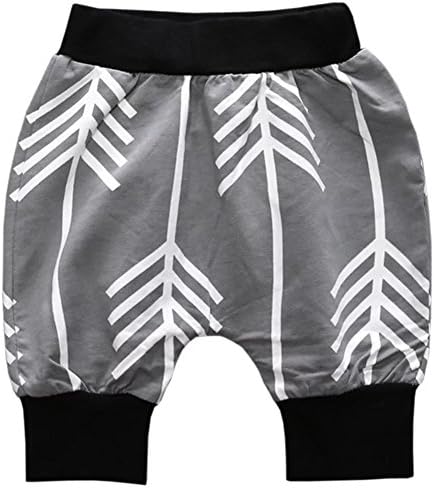 Toddler Kids Baby Boy Infant Cotton Arrow Harem Cropped Capris Shorts Pants Flowers1 3 Age 6-12M/Tag 80