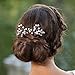 Unicra Wedding Hair Pins for Bride- Bridal Hair Accessories for Bridesmaids and Flower Girls(pack of 2)
