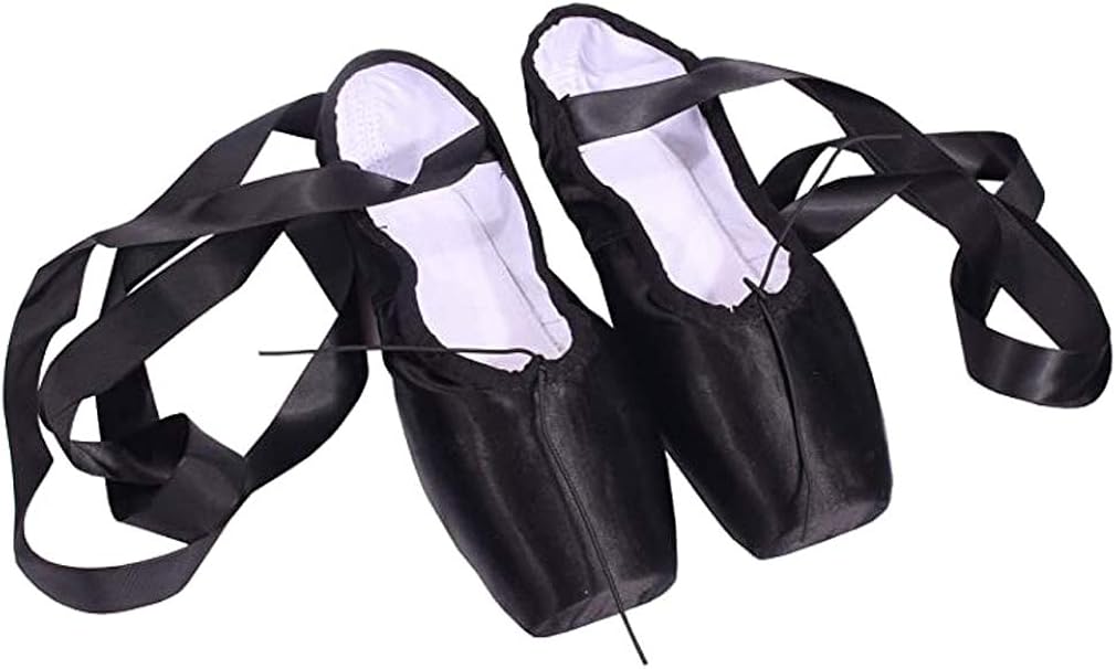 Ballet Pointe Shoes Professional Dance Shoes Lacesup Ballet Flats with