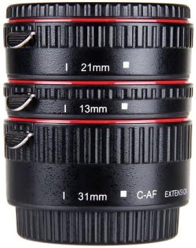 Kaavie - The Finest Set automatic extensions ring for Canon EOS EF / AF 3 rooms: 13 mm, 21 mm, 31 mm Bayonet - for Canon EOS Canon EOS 1D C, 1D X, 1D Mark I-IV, 1Ds I-Mark III, 5D Mark I-III, 6D 7D 60D 50D 40D 30D 20D 10D 1100D 1000D 650D 600D 550D 500D