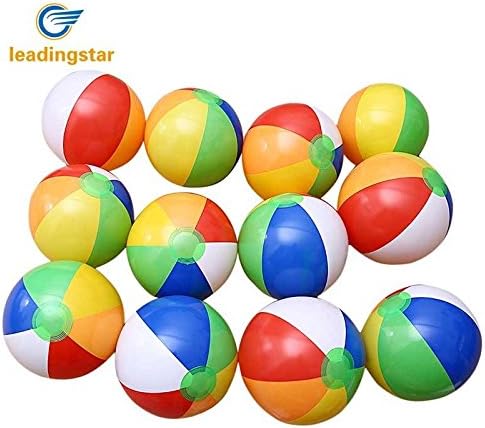 Redcolourful 12 Pcs Gonflables 6 Couleur Balles De Plage Traditionnelles Piscine Partie Jouets Faveurs D Anniversaire Amazon Fr Cuisine Maison