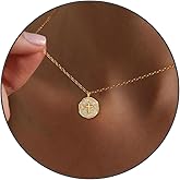 Gold Enamel Mini Cross Necklace Tiny Mother of Pearl Cross Necklace Religious Christian Gift for Baptism First Communion Christmas