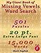 My Giant Book Of Missing Vowels Word Search: 501 Puzzles, 20 Point Extra Large Fonts, 15,000 Words, Volume 1 (My Giant Book Of Word Search) by Mark English
