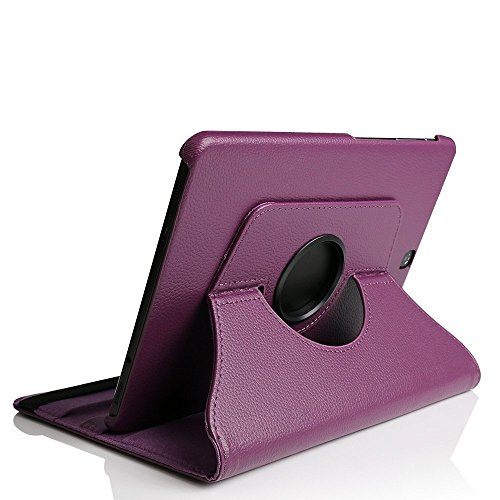 Case for Galaxy Tab A 10.1,elecfan 360 Degrees Rotating Stand Case,Folio Book Cover Designed,Slim & Light,Perfect Fit,Protective Cover for Samsung Galaxy Tab A 10.1 SM-T580/585 (Tab A 10.1,Purple)