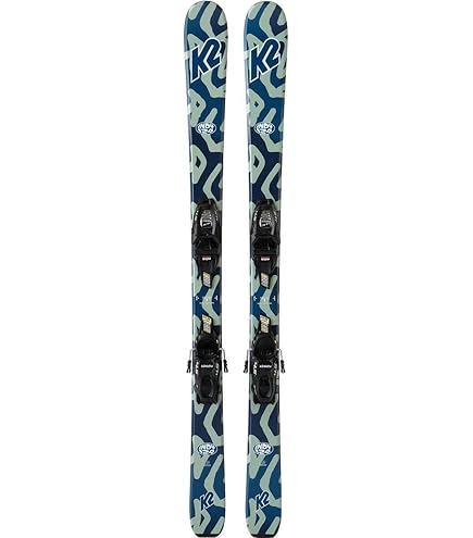 Amazon.com : K2 Indy Skis w/ 4.5 FDT Jr Large Plate Bindings, 124